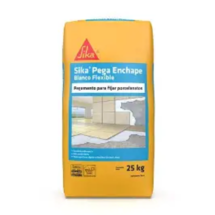 SIKA PEGA ENCHAPE BLANCO FLEXIBLE